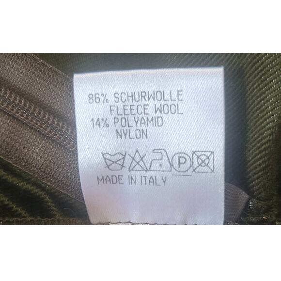 Jil Sander Fleece Wool/Nlyon Army Green Ladies Long Skirt Size 40 - Picture 6 of 8